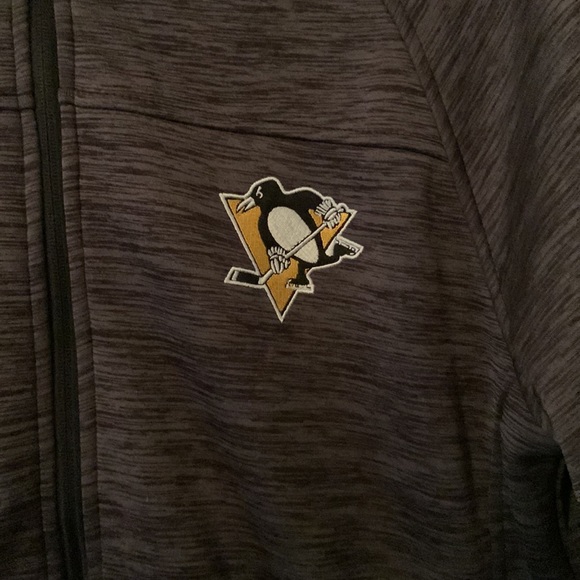G-III 4her Pittsburgh Penguins Women's Hand Off Full Zip Jacket - Charcoal - Picture 2 of 5